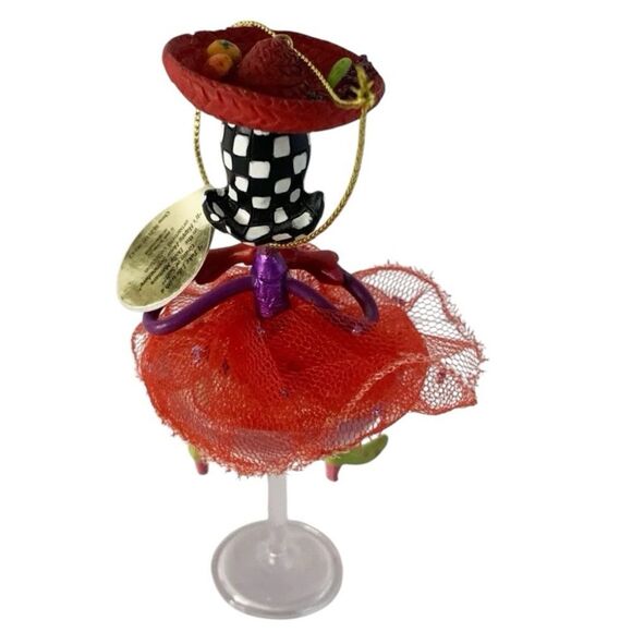 Dolly Mama Its Happy Hour Somewhere “I Take Life with a Grain of Salt” Ornament - Picture 4 of 4